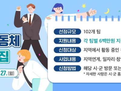 ‘전남형 청년공동체 활성화 사업’ 참여하세요